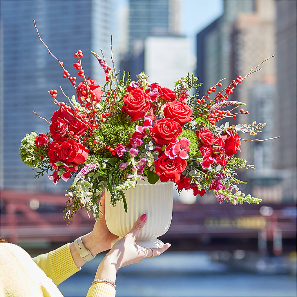 Big Red Bow Bouquet – GLAMMY'S FLOWER GARDEN, Fayette AL
