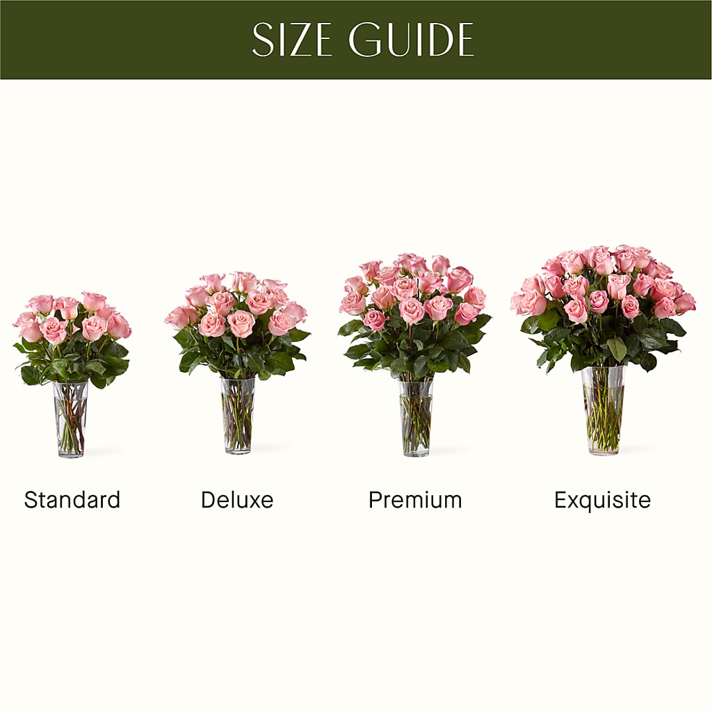 Long Stem Pink Rose Bouquet – GLAMMY'S FLOWER GARDEN, Fayette AL
