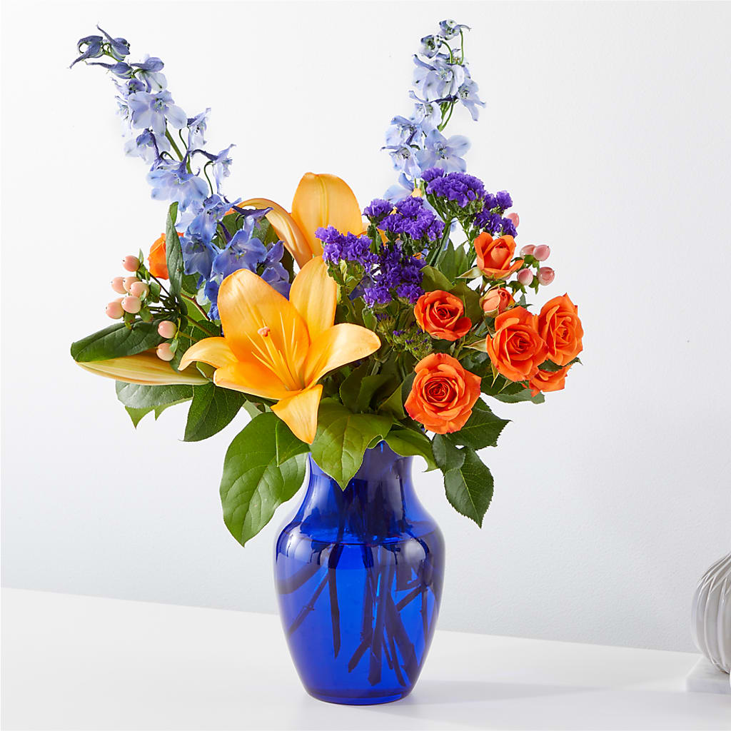 Radiant Citrus Bouquet – GLAMMY'S FLOWER GARDEN, Fayette AL