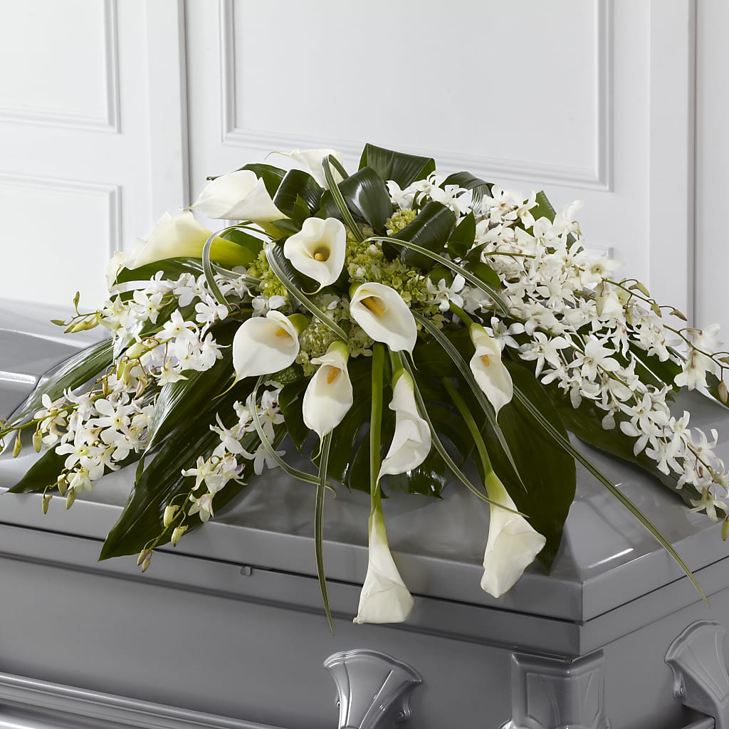 Angel Wings Casket Spray – GLAMMY'S FLOWER GARDEN, Fayette AL