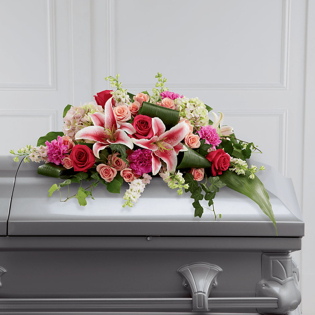 Splendid Grace Casket Spray – GLAMMY'S FLOWER GARDEN, Fayette AL
