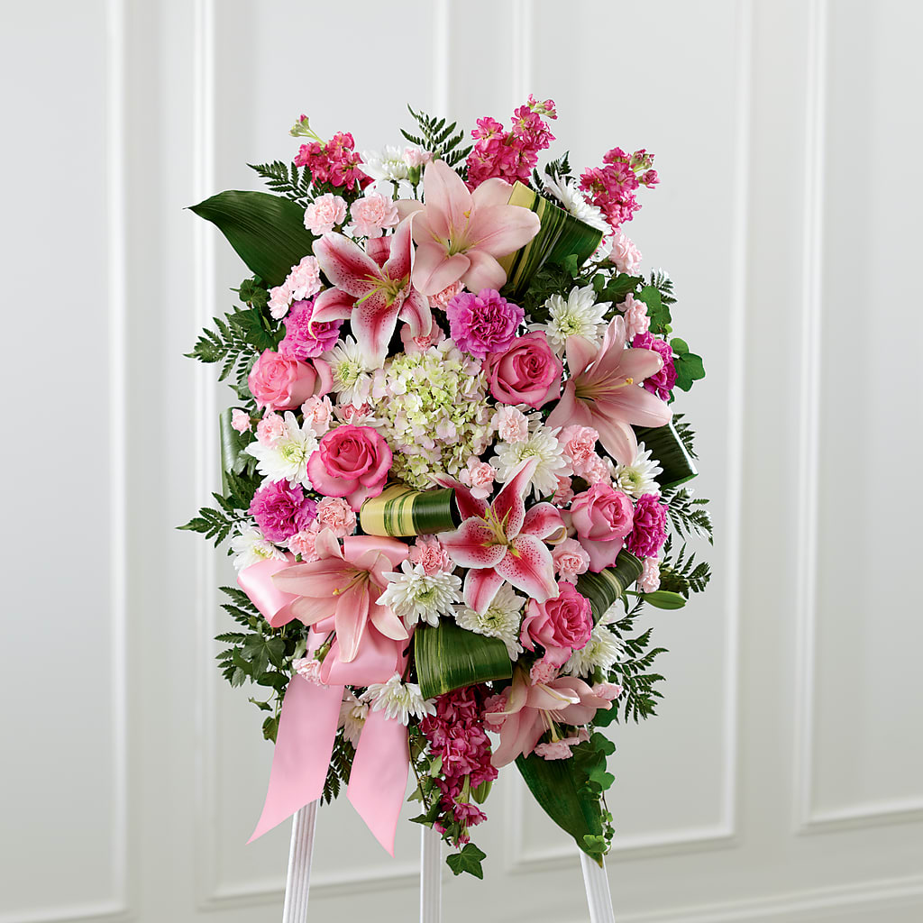 Comforting Standing Spray – GLAMMY'S FLOWER GARDEN, Fayette AL