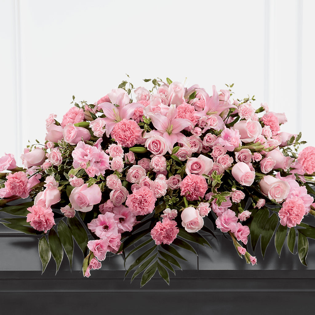 Garden of Comfort Casket Spray (Standard) – GLAMMY'S FLOWER GARDEN, Fayette AL