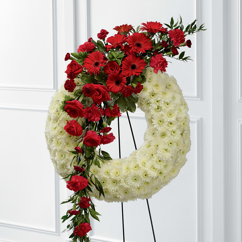 Graceful Tribute Wreath – GLAMMY'S FLOWER GARDEN, Fayette AL