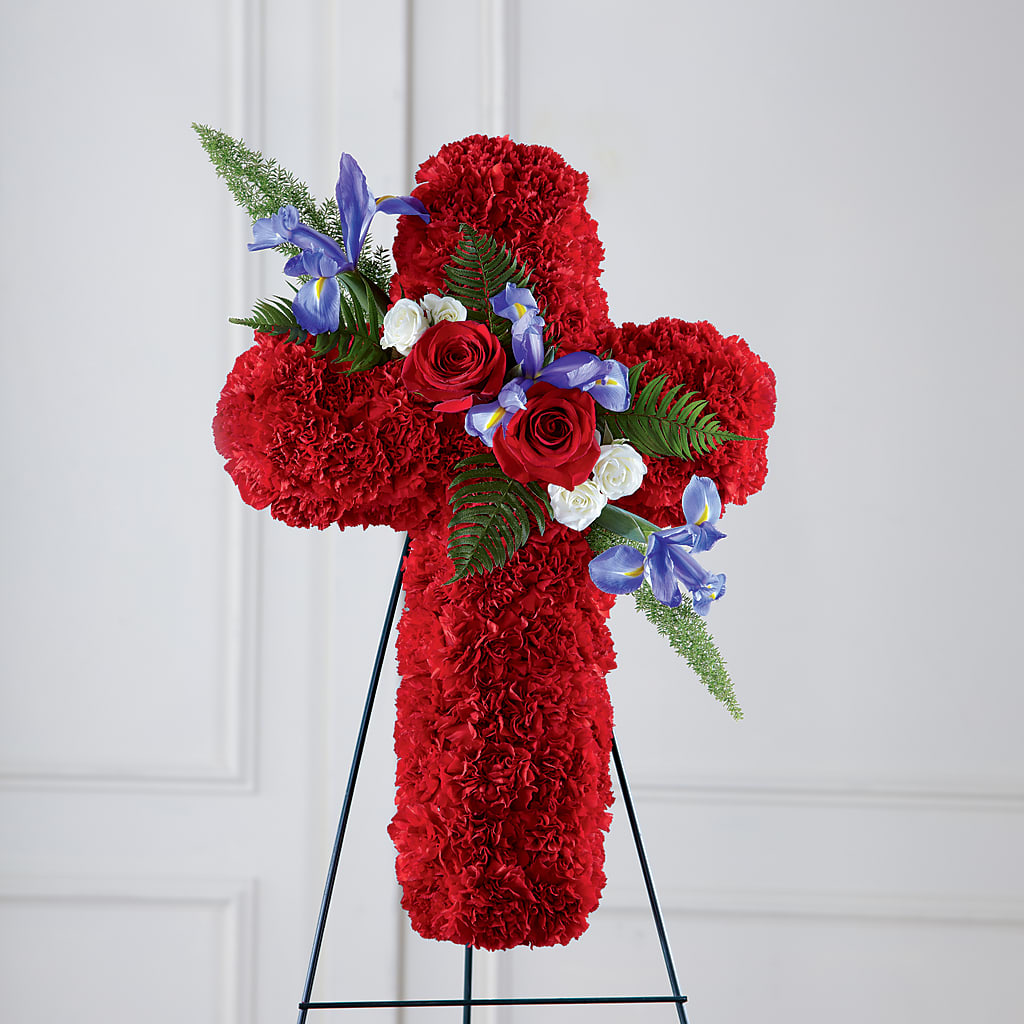 Faithful Hero Floral Cross – GLAMMY'S FLOWER GARDEN, Fayette AL