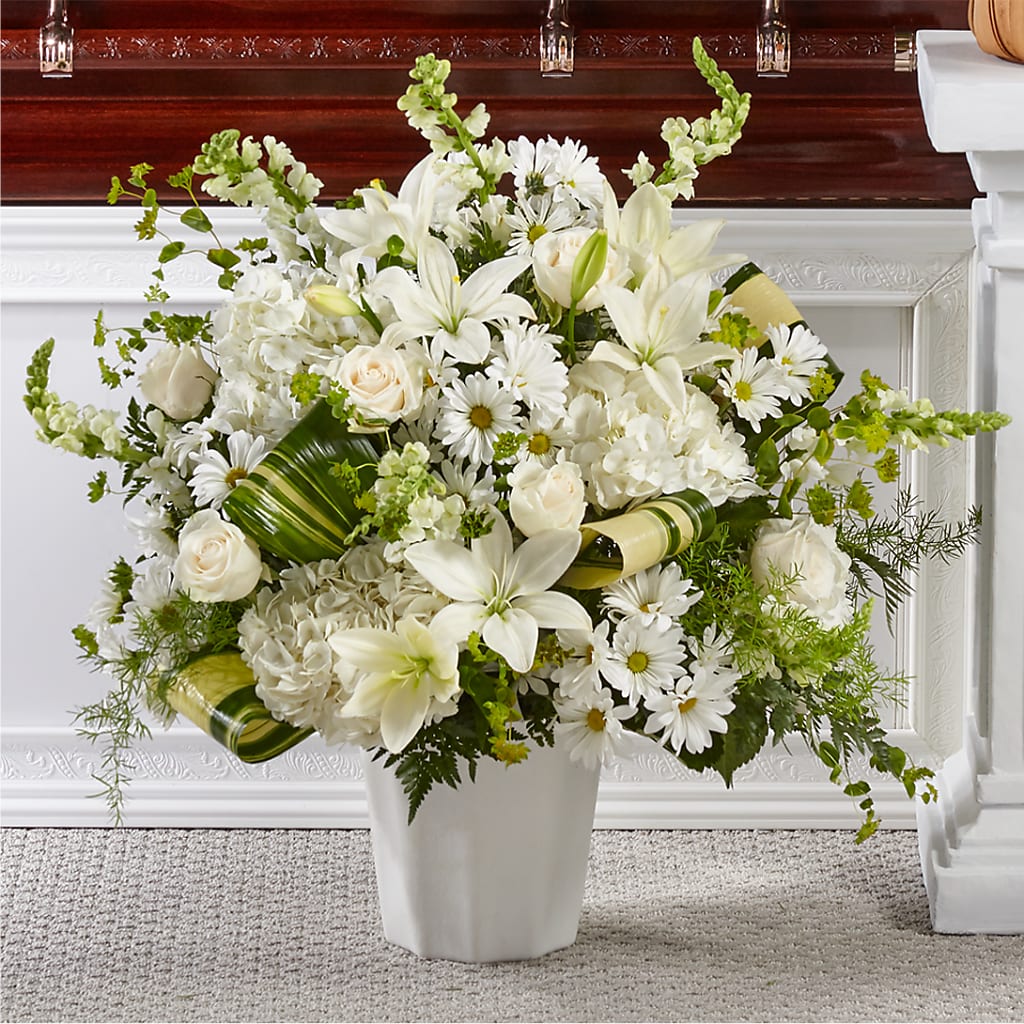 Thoughts of Tranquility Floor Basket – GLAMMY'S FLOWER GARDEN, Fayette AL