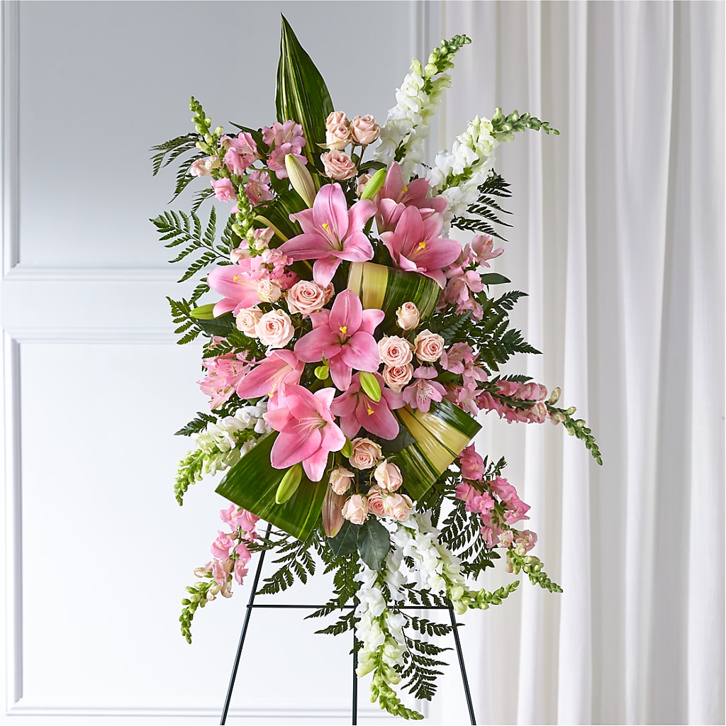 Elegant Embrace Standing Spray – GLAMMY'S FLOWER GARDEN, Fayette AL