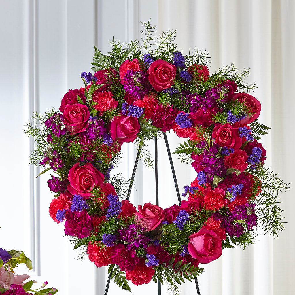 Calming Colors Wreath – GLAMMY'S FLOWER GARDEN, Fayette AL