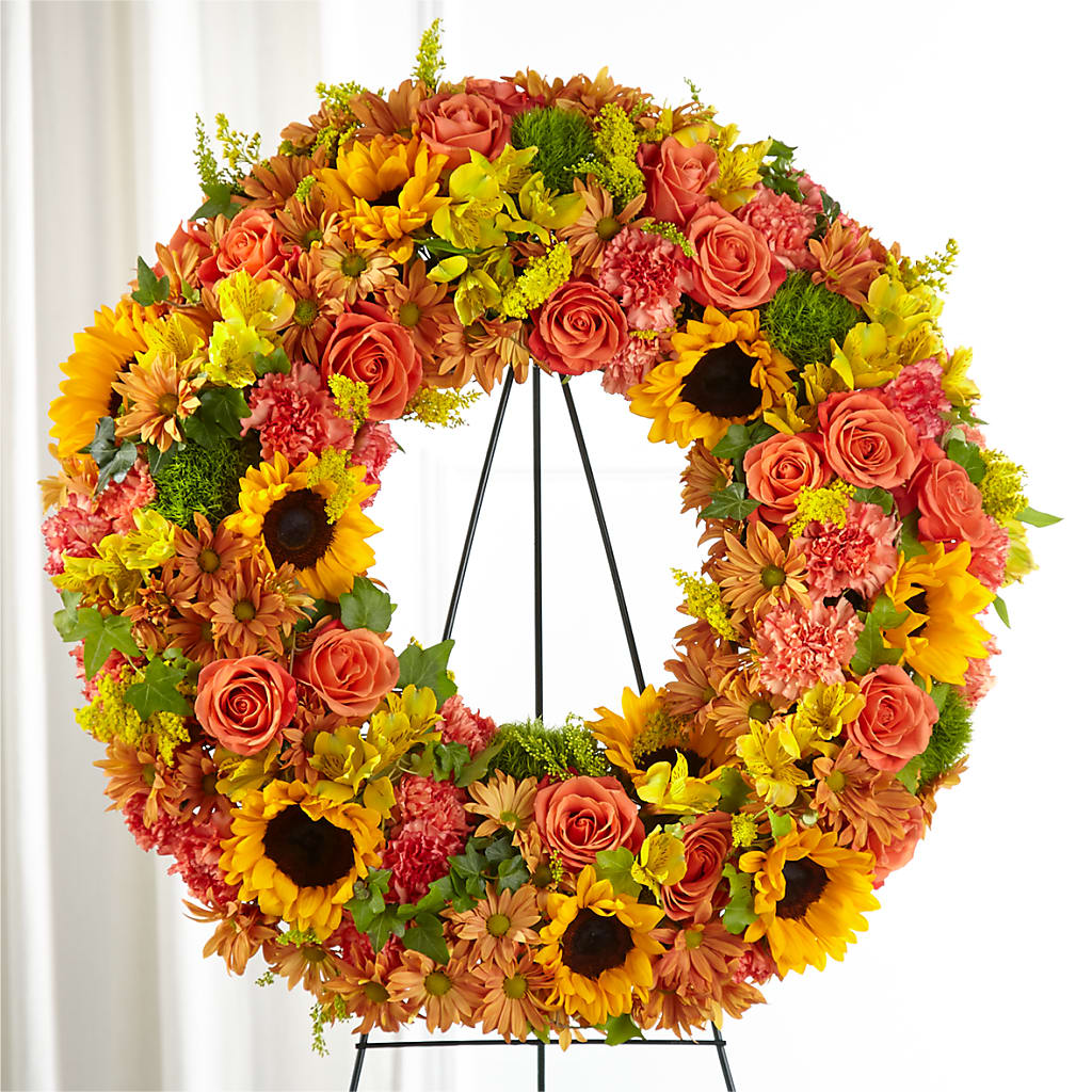 Autumnal Memories Wreath (Standard) – GLAMMY'S FLOWER GARDEN, Fayette AL