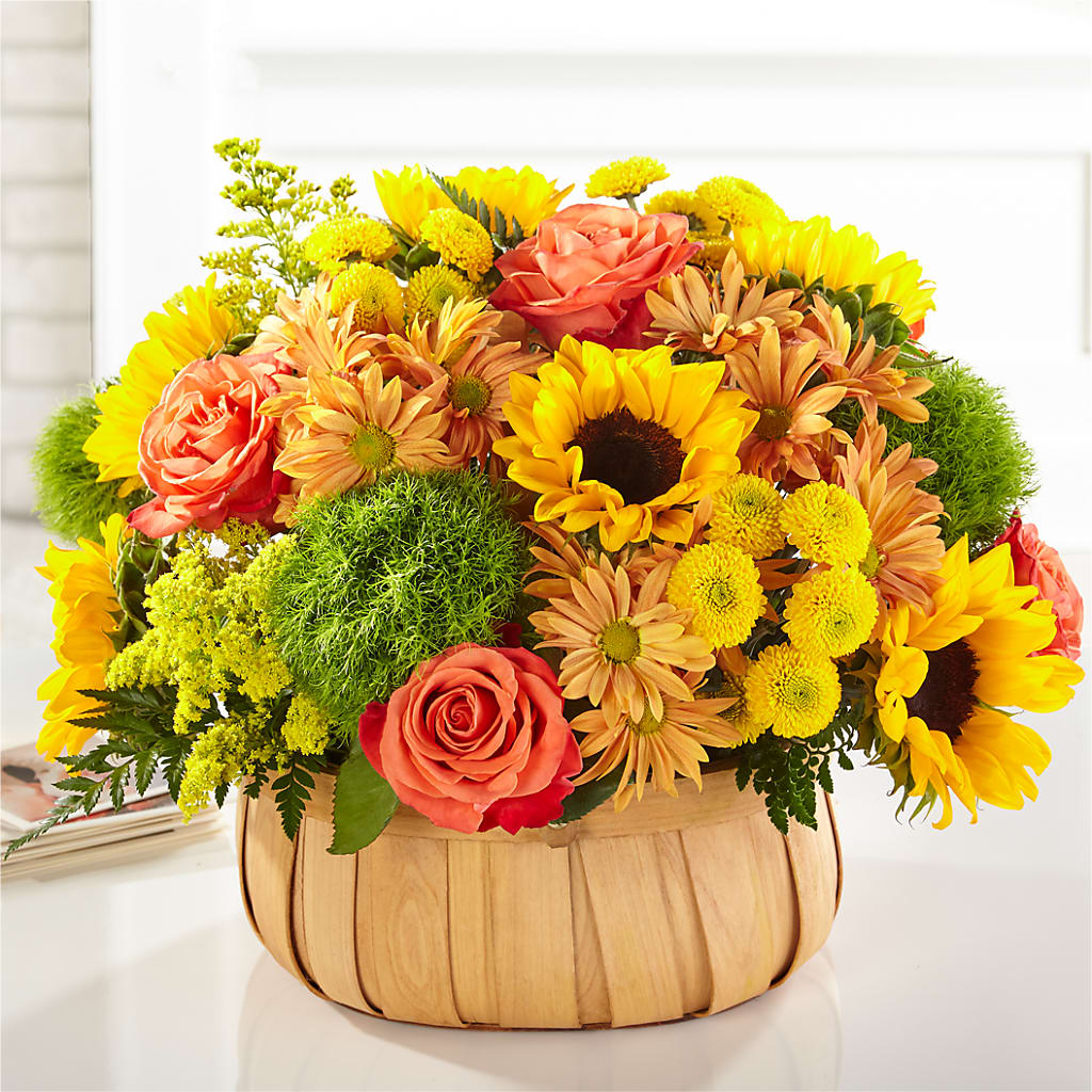 Harvest Sunflower Basket – GLAMMY'S FLOWER GARDEN, Fayette AL