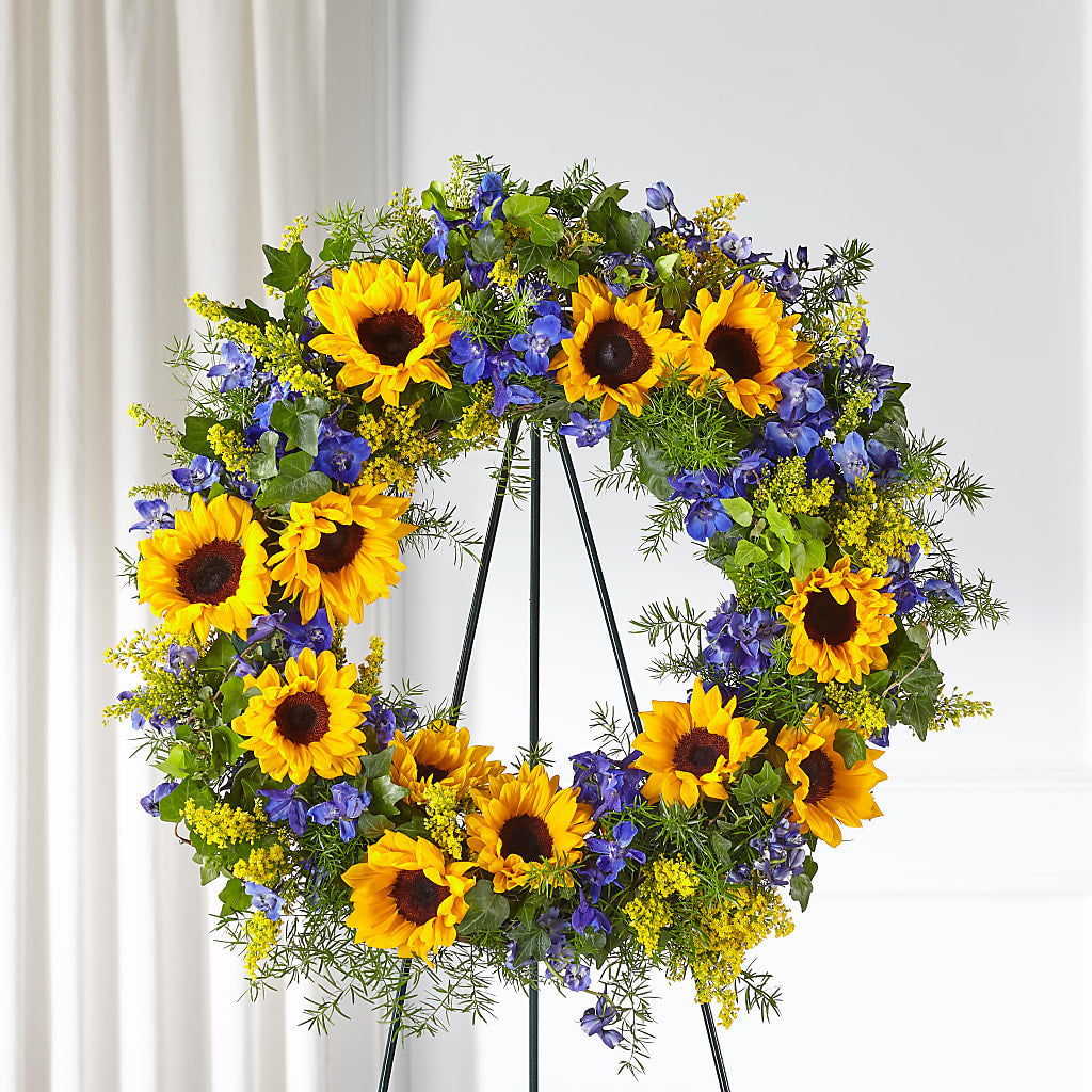 Bright Rays Wreath – GLAMMY'S FLOWER GARDEN, Fayette AL