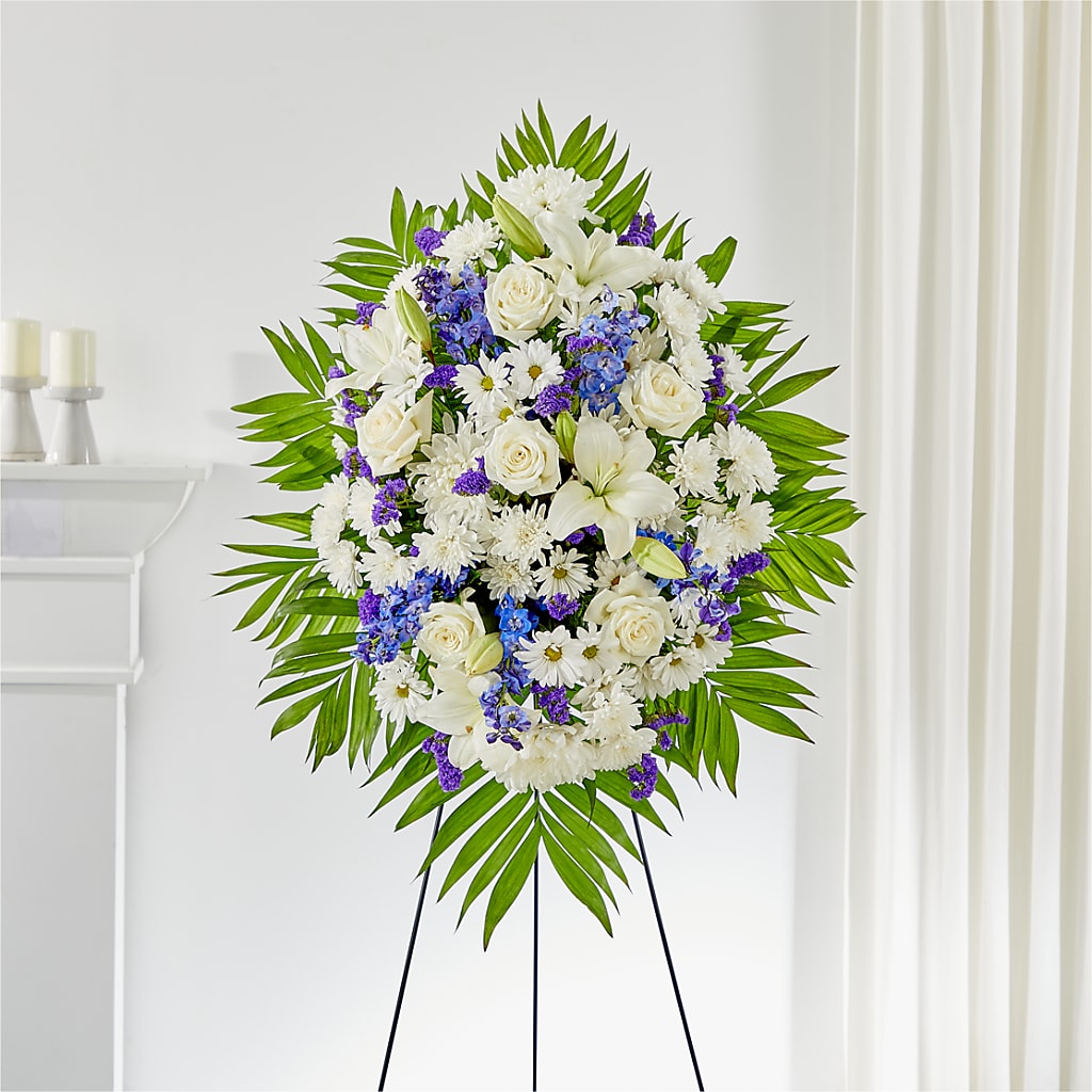 At Rest Standing Spray – GLAMMY'S FLOWER GARDEN, Fayette AL