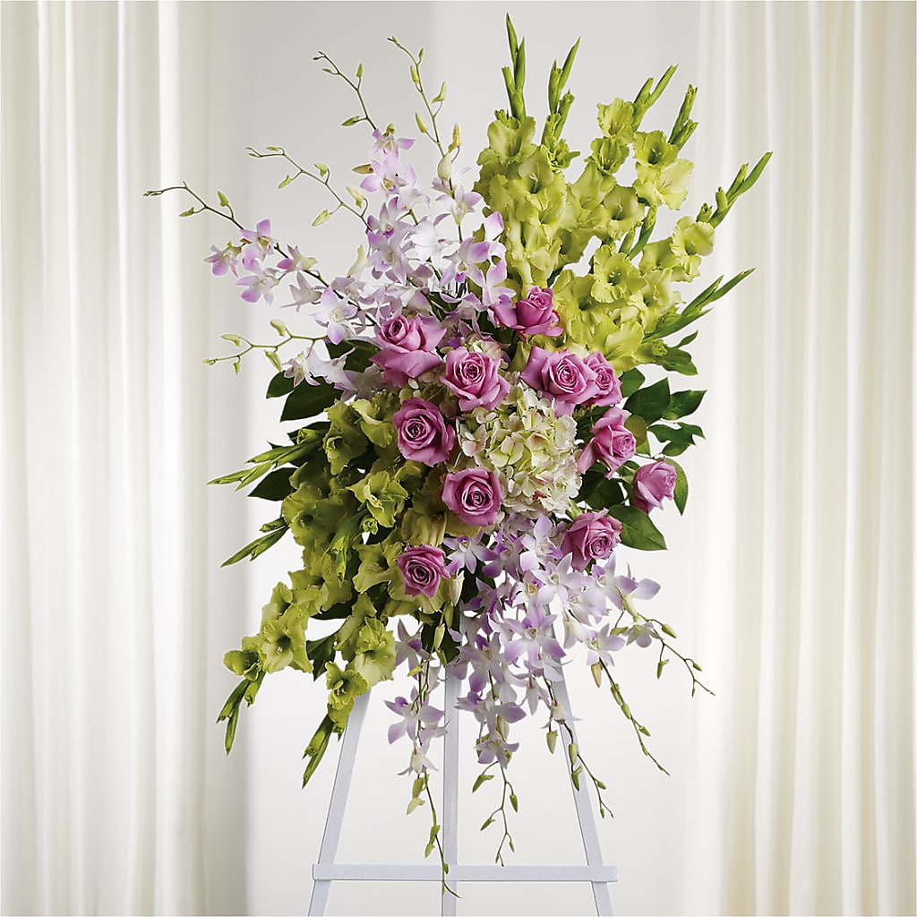 Lasting Legacy Standing Spray – GLAMMY'S FLOWER GARDEN, Fayette AL