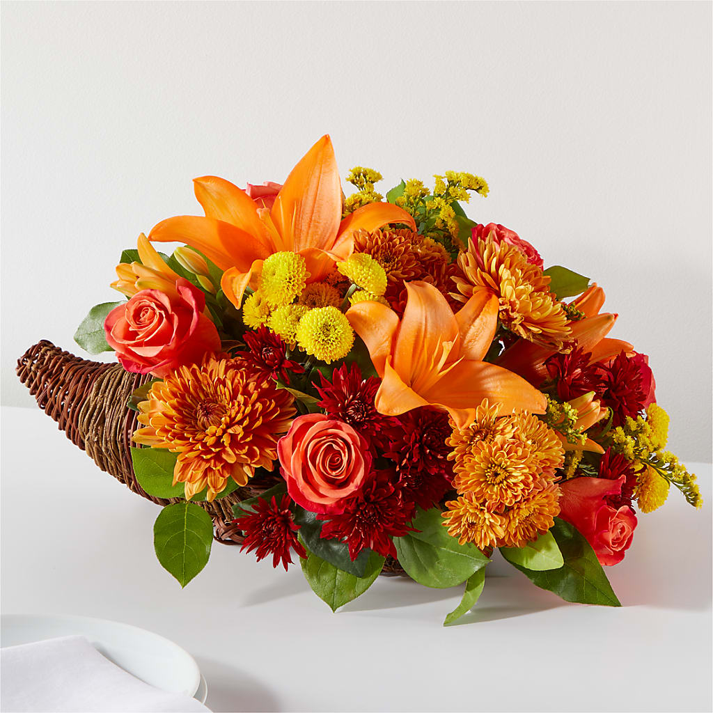 Bouquet of Blessings Cornucopia – GLAMMY'S FLOWER GARDEN, Fayette AL