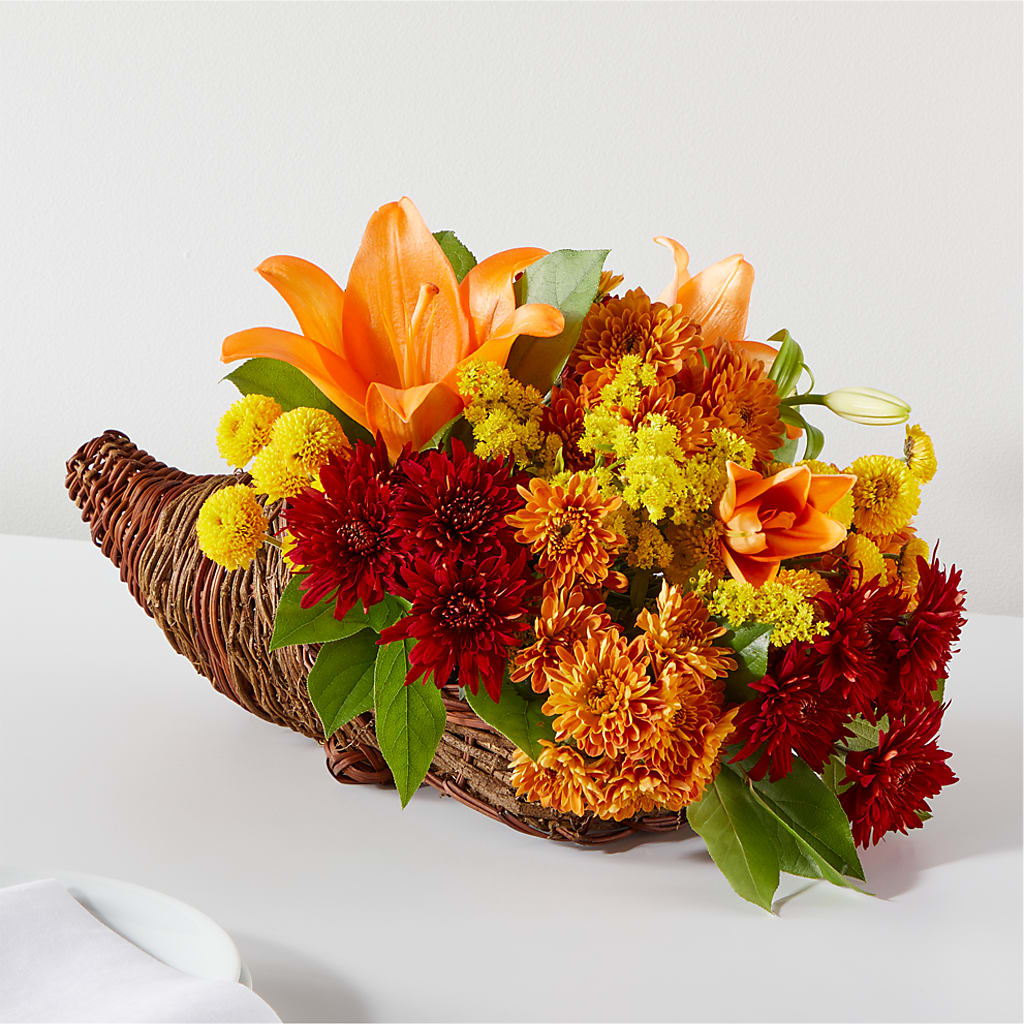 Bouquet of Blessings Cornucopia – GLAMMY'S FLOWER GARDEN, Fayette AL