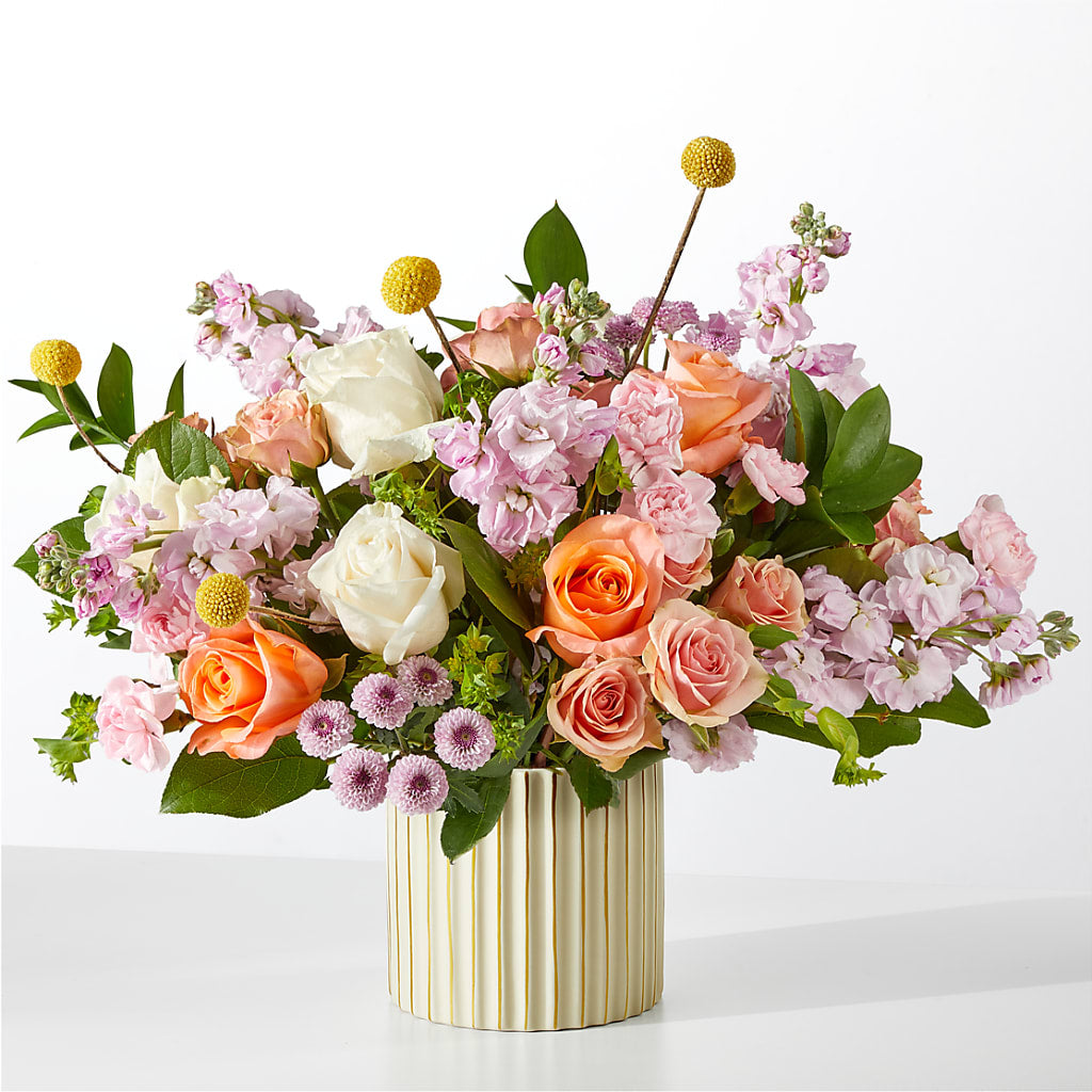 French Market Bouquet with Ivory Vase – GLAMMY'S FLOWER GARDEN, Fayette AL