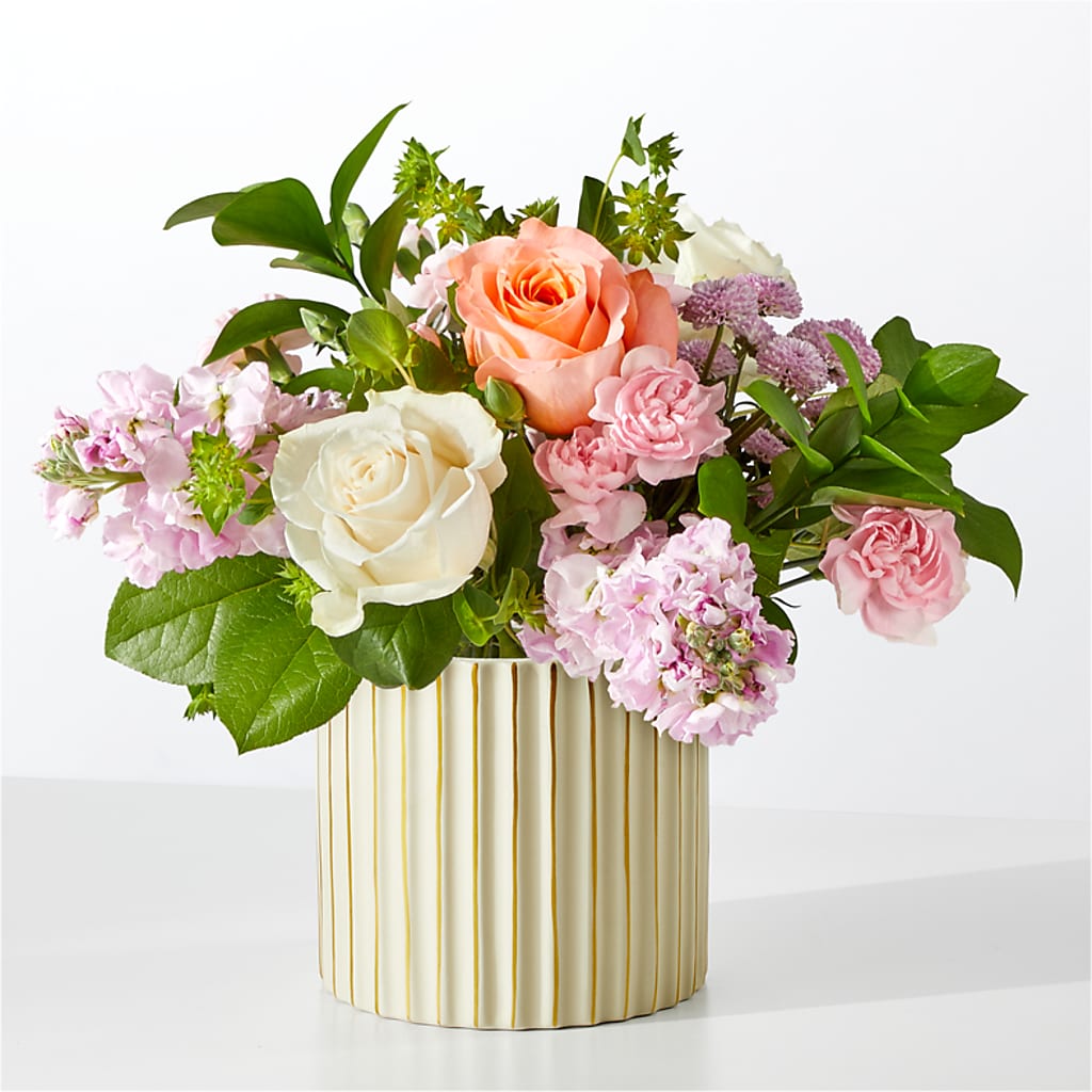 French Market Bouquet with Ivory Vase – GLAMMY'S FLOWER GARDEN, Fayette AL