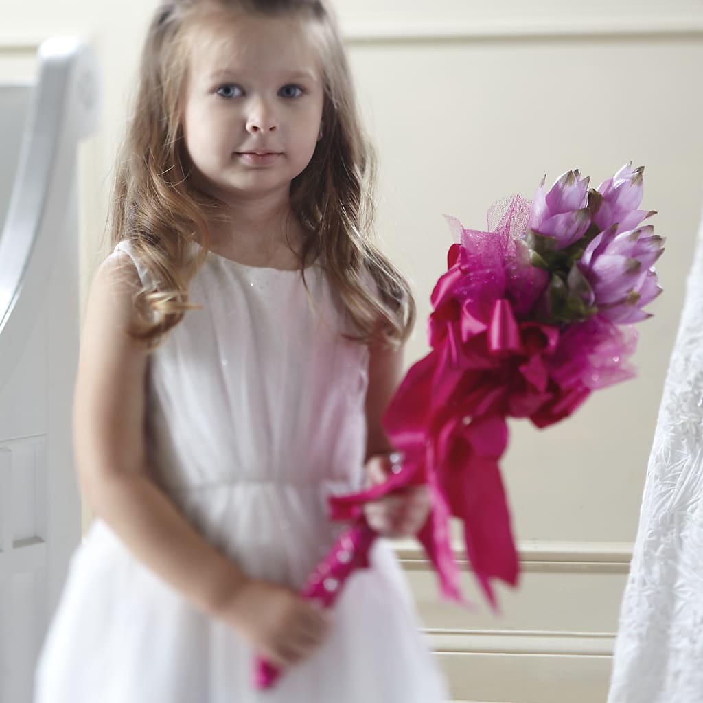 Sparkle Pink Flower Girl Bouquet – GLAMMY'S FLOWER GARDEN, Fayette AL