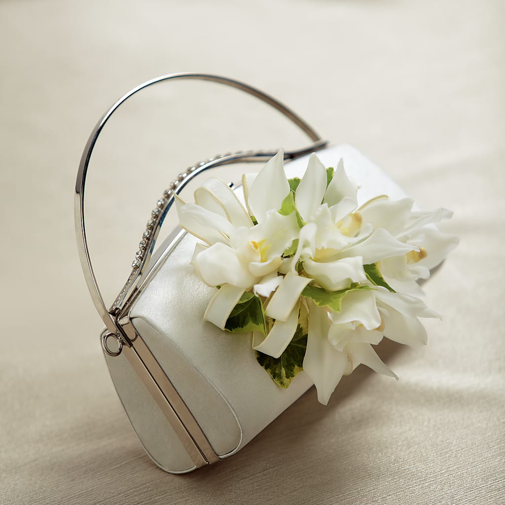 White Purse Decor – GLAMMY'S FLOWER GARDEN, Fayette AL