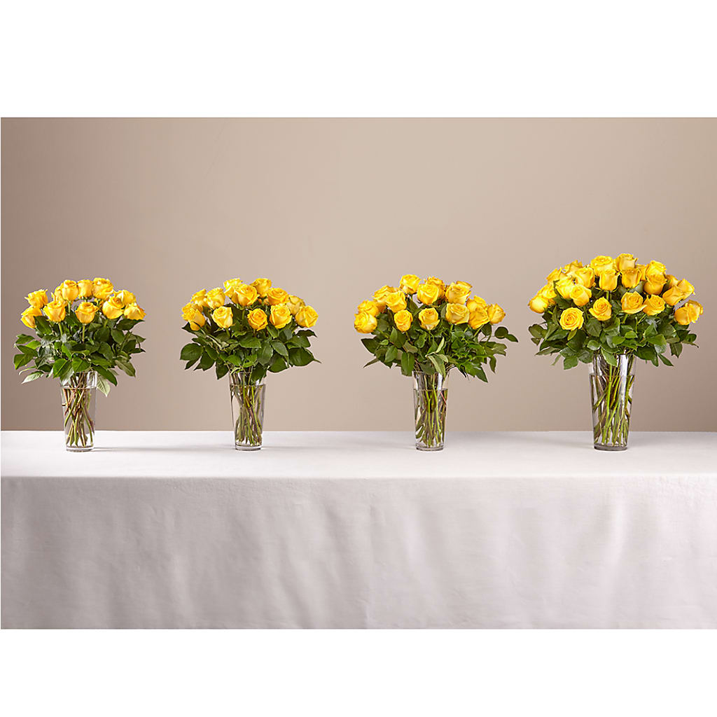 Long Stem Yellow Rose Bouquet – GLAMMY'S FLOWER GARDEN, Fayette AL