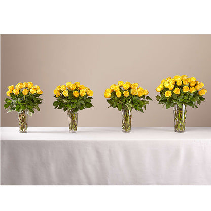 Long Stem Yellow Rose Bouquet – GLAMMY'S FLOWER GARDEN, Fayette AL