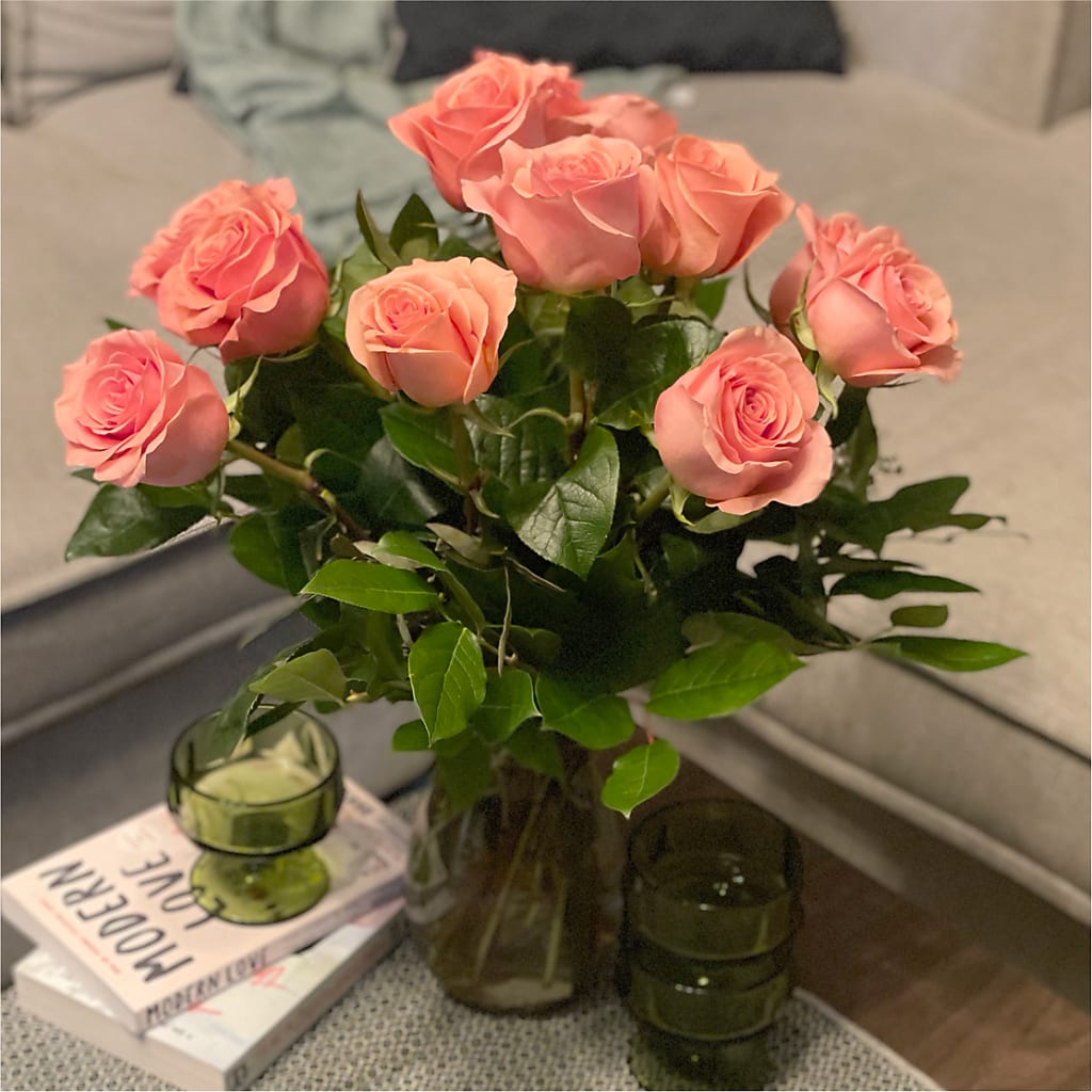 Long Stem Pink Rose Bouquet – GLAMMY'S FLOWER GARDEN, Fayette AL