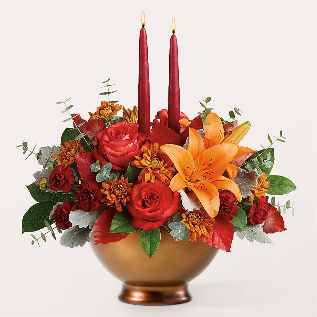 Fruits of Fall Centerpiece – GLAMMY'S FLOWER GARDEN, Fayette AL