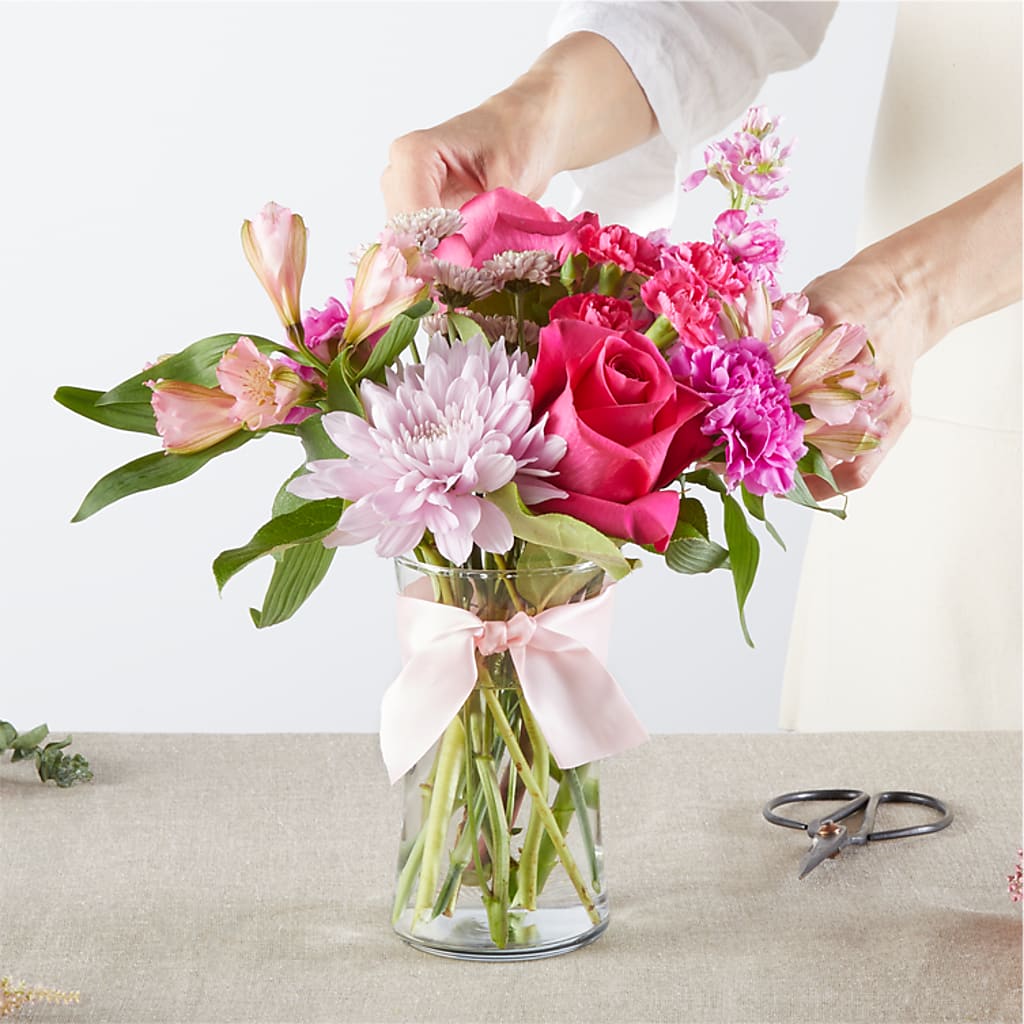 Pink Ribbon - A Florist Original – GLAMMY'S FLOWER GARDEN, Fayette AL