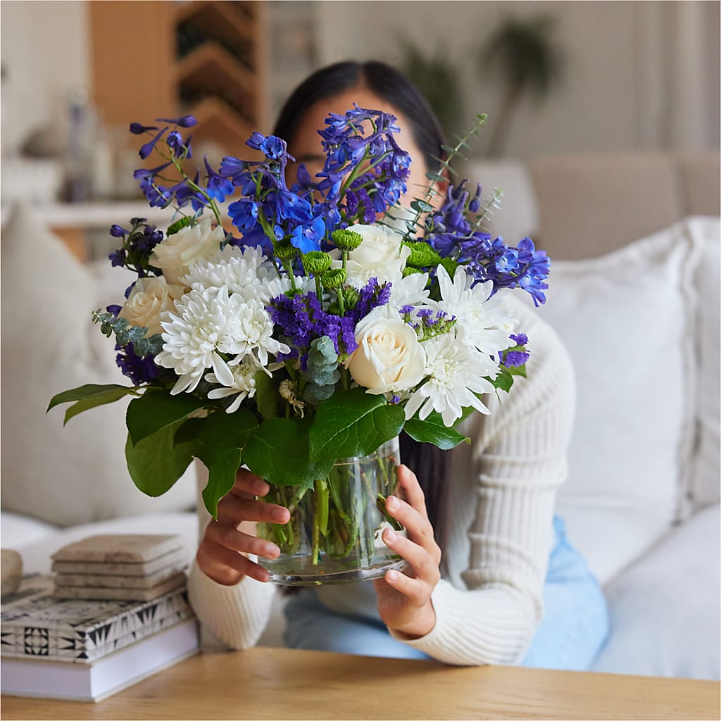Cerulean Waves Bouquet – GLAMMY'S FLOWER GARDEN, Fayette AL