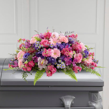 Glorious Garden Casket Spray – GLAMMY'S FLOWER GARDEN, Fayette AL