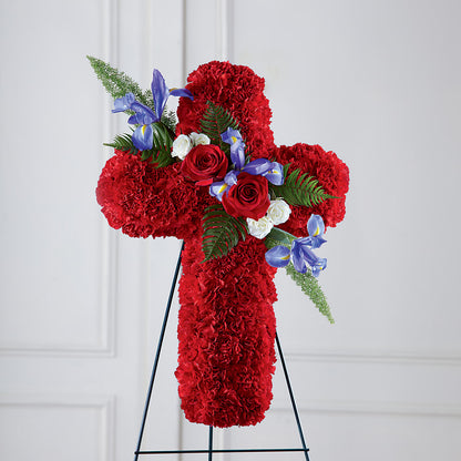Faithful Hero Floral Cross – GLAMMY'S FLOWER GARDEN, Fayette AL