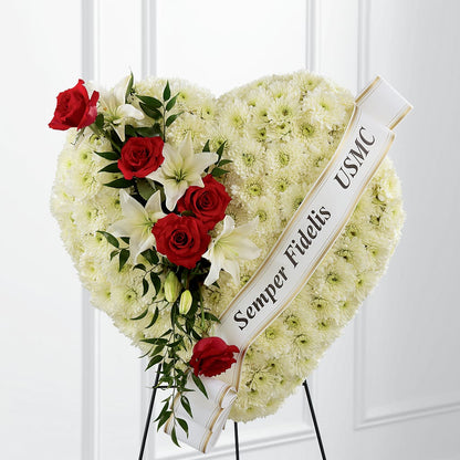 Heartfelt Hero Standing Heart – GLAMMY'S FLOWER GARDEN, Fayette AL