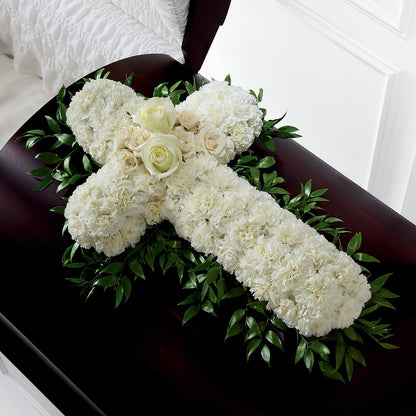 Peaceful Memories Casket Spray (Standard) – GLAMMY'S FLOWER GARDEN, Fayette AL