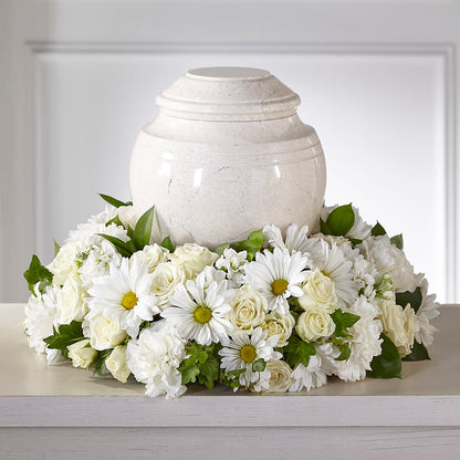 Ivory Gardens Cremation Adornment – GLAMMY'S FLOWER GARDEN, Fayette AL