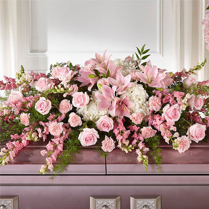 Life & Remembrance Casket Spray – GLAMMY'S FLOWER GARDEN, Fayette AL