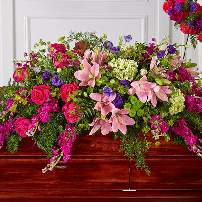Radiant Tribute Casket Spray – GLAMMY'S FLOWER GARDEN, Fayette AL