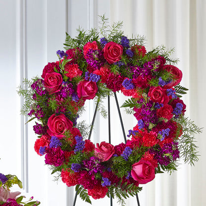 Calming Colors Wreath – GLAMMY'S FLOWER GARDEN, Fayette AL