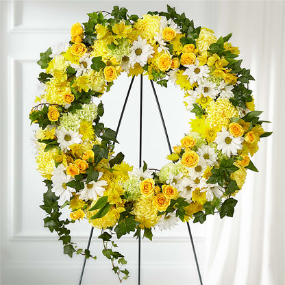 Golden Remembrance Wreath – GLAMMY'S FLOWER GARDEN, Fayette AL