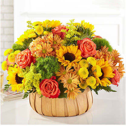 Harvest Sunflower Basket – GLAMMY'S FLOWER GARDEN, Fayette AL