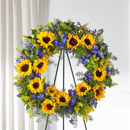 Bright Rays Wreath – GLAMMY'S FLOWER GARDEN, Fayette AL