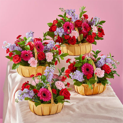 Pink Picnic Basket – GLAMMY'S FLOWER GARDEN, Fayette AL