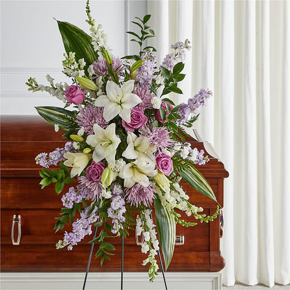 Grateful Hearts Standing Spray – GLAMMY'S FLOWER GARDEN, Fayette AL