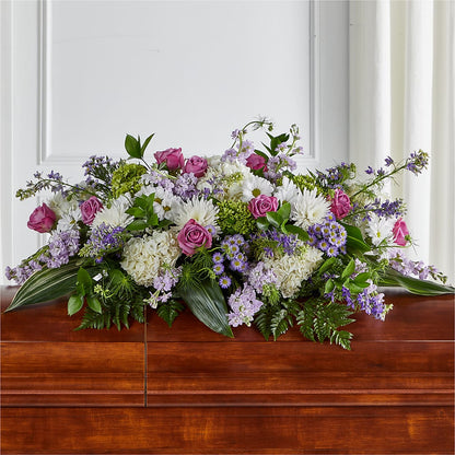 Meadows of Serenity Casket Spray – GLAMMY'S FLOWER GARDEN, Fayette AL