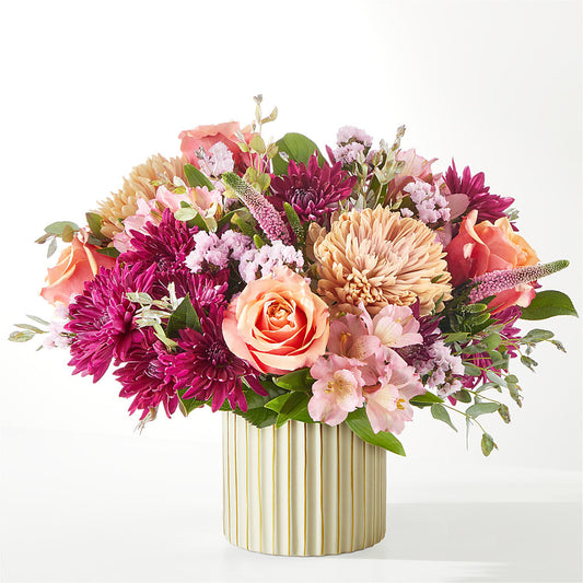 Berry Cobbler Bouquet with Ivory Vase – GLAMMY'S FLOWER GARDEN, Fayette AL