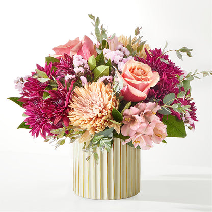 Berry Cobbler Bouquet with Ivory Vase – GLAMMY'S FLOWER GARDEN, Fayette AL