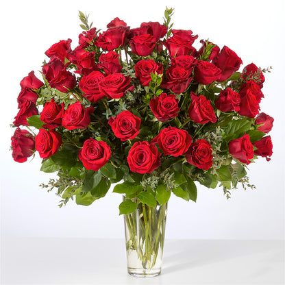 Forever Yours Fifty Stem Red Rose Bouquet – GLAMMY'S FLOWER GARDEN, Fayette AL