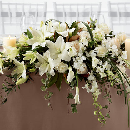 White Linen Arrangement – GLAMMY'S FLOWER GARDEN, Fayette AL
